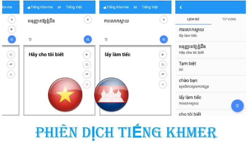 Ứng dụng Tiếng Việt - Người Khmer phiên dịch 