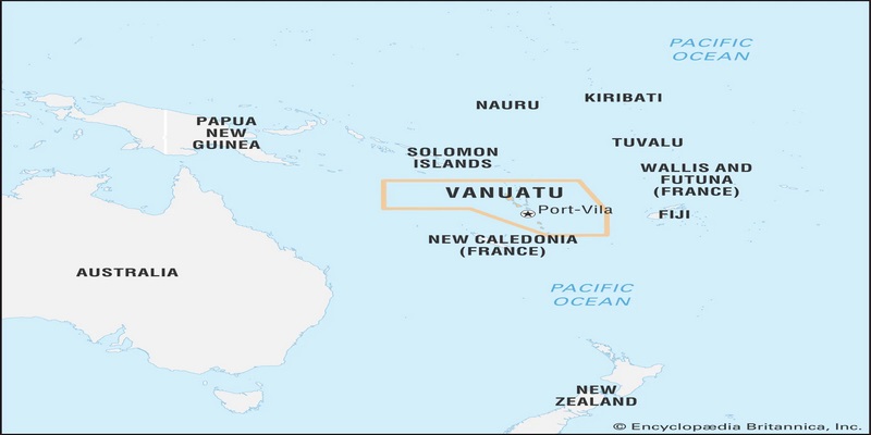 Vanuatu là một đảo quốc nằm ở phía tây nam Thái Bình Dương